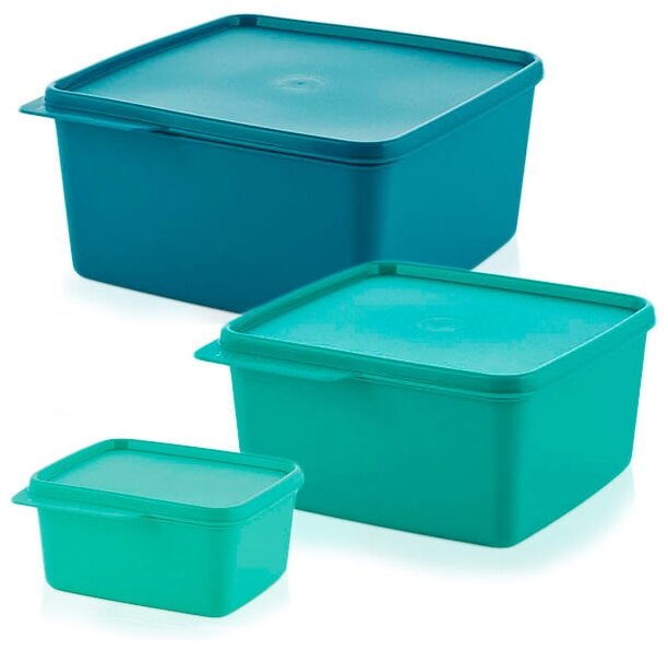 Tupperware Набор контейнеров Каскад 0,5 л/1,2 л/2,5 л, Tupperware - фотография № 1