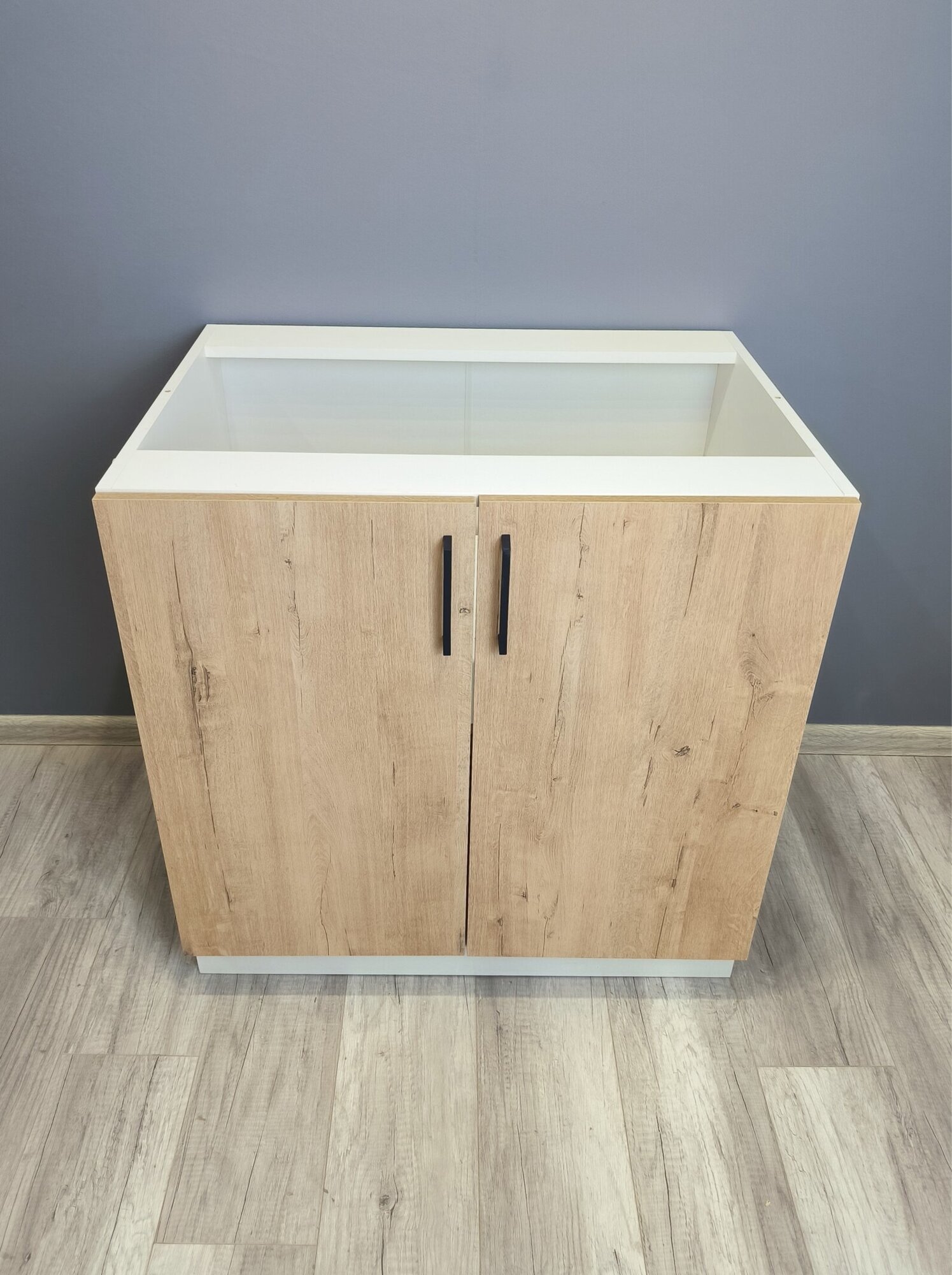 Модуль кухонный VITAMIN шкаф- стол с полками без столешницы ш.80 см дуб - фотография № 4