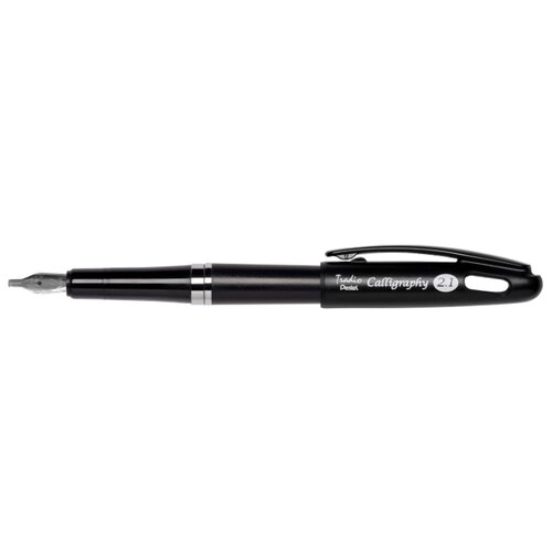 фото Pentel Ручка перьевая для каллиграфии Tradio Calligraphy Pen, 2.1 мм (PTRC1-21A), черный цвет чернил