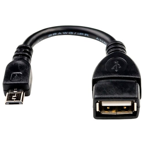 фото Кабель Atcom USB - microUSB OTG (AT6028) 0.8 м черный