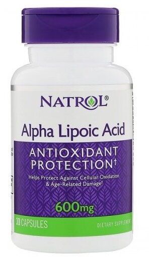 Natrol Alpha Lipoic Acid 600 mg 30 капс.