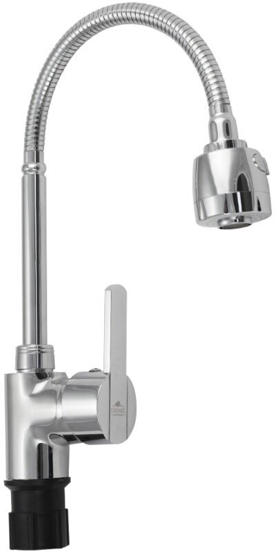 фото Смеситель кухонный, шаровый, эластичный излив санакс