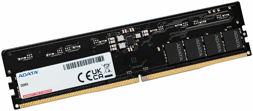 Модуль памяти ADATA 32GB DDR5 5600 DIMM AD5U560032G-S CL46, 1.1V, 288-Pin, On-Die ECC