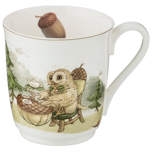 фото Кружка фарфоровая совы 340мл lefard (86-2288)