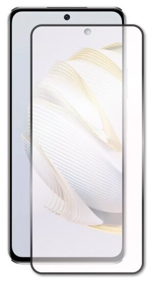 Стекло защитное Redline Huawei Nova 10 SE Full screen tempered glass FULL GLUE черный Red Line - фото №1