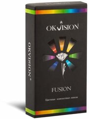 Цветные линзы OKVision Fusion (2 линзы) 8.6 -4 Gray 2 (Серый)