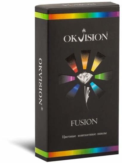 Цветные линзы OKVision Fusion (2 линзы) 8.6 -7.5 Blue/Violet (Сине-фиолетовый)