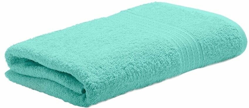 Полотенце для ванной БТК, Махровая ткань, 70x140 см, цвет светло-зеленый - фотография № 5