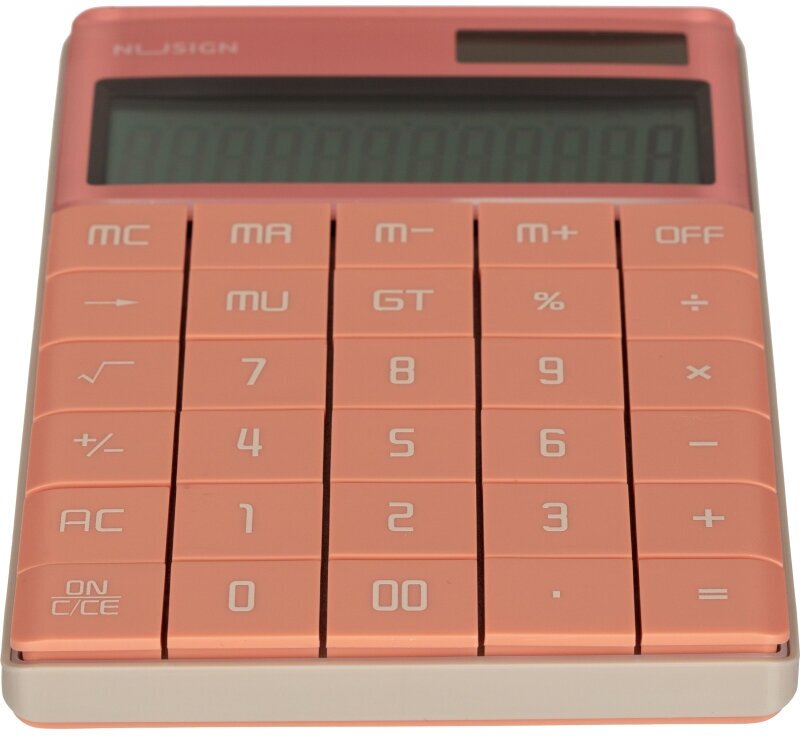 Калькулятор настольный Nusign, розовый DELI - фото №5