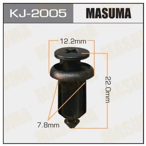 Клипса крепежная Masuma 2005-KJ салонная черная MASUMA KJ-2005