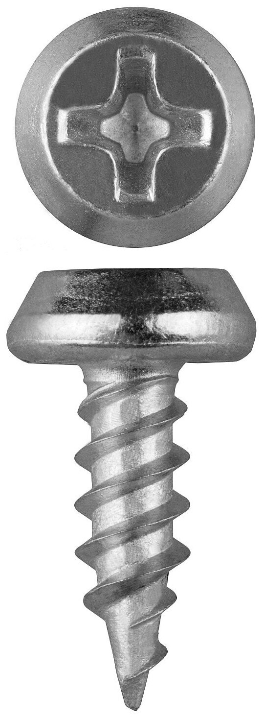 ЗУБР КЛМ-Ц 11 х 3.5 мм, цинк, конусная головка, саморез для лист. металла, 22000 шт (4-300120-35-11)