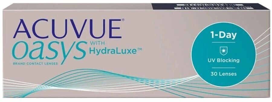 Контактная линза: 1-Day Acuvue Oasys, 30pk (1уп=30шт) R:=8.5 D:=-08,50