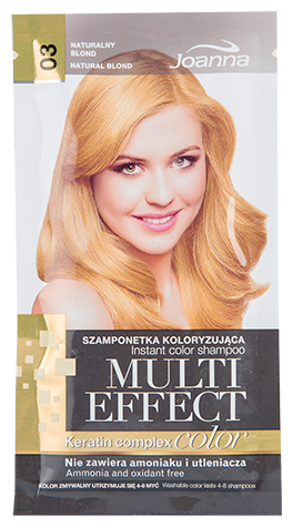 Joanna шампунь Multi Effect Color Keratin Complex, тон 03 Натуральный блонд