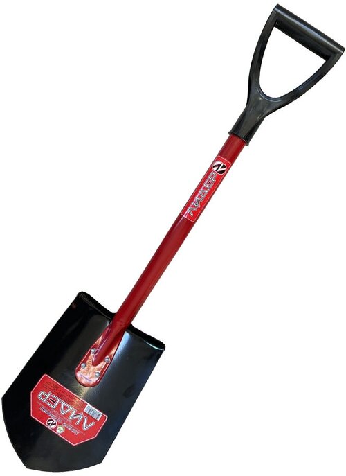 Лопата штыковая укороченная Лидер ШУ, с металлическим черенком и ручкой, 840 мм