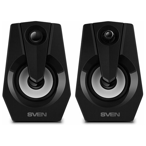 SVEN 370 2.0 чёрные Колонки (2x2W, USB, RGB подсветка)