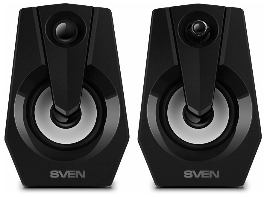 Компьютерная акустика 2.0 Sven 370 SV-020552 2*3 Вт(RMS), 100 Гц-20 КГц, USB, подсветка, чёрная