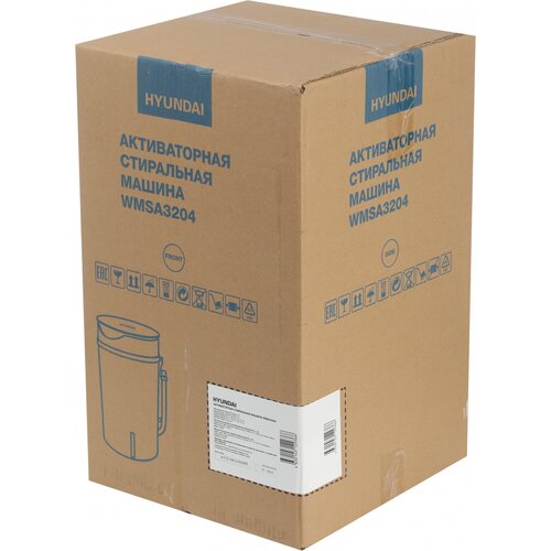 Стиральная машина Hyundai WMSA3204 активаторная макс3кг белый 712300₽