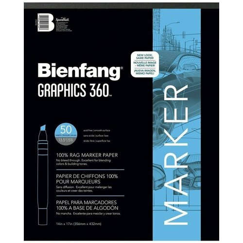 Бумага для маркеров Bienfang Graphics 360 Marker Pads, 50 листов 14