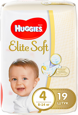 Хаггис подгуз ELITE SOFT 4/8-14кг №19