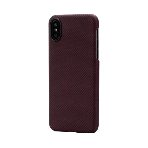 фото Чехол-накладка pitaka magcase (арамид) для apple iphone x black/red plain