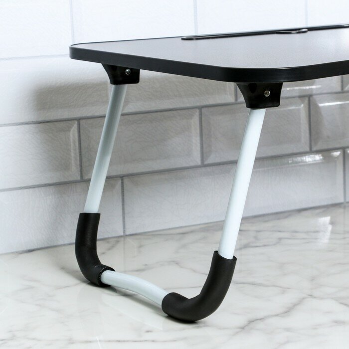 Столик - поднос для завтрака, для ноутбука, складной, серый, 60х40 см 9309328