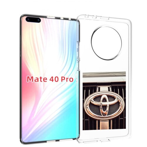 Чехол MyPads toyota тойота 3 для Huawei Mate 40 Pro (NOH-NX9) задняя-панель-накладка-бампер