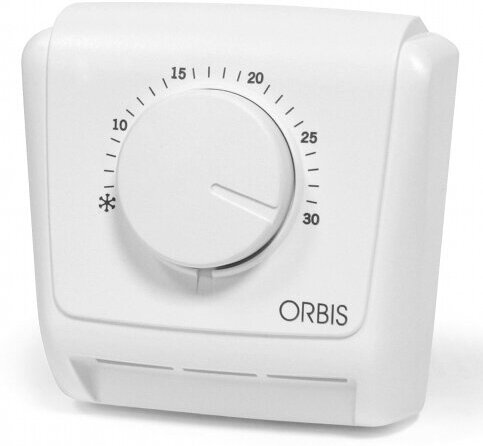 Комнатный терморегулятор (термостат) ORBIS CLIMA ML (16 А накладной) для обогревателей для электрических и газовых котлов.