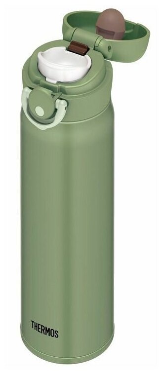 Термос для напитков Thermos JNR-601 KKI 0.6л. оливковый (561480) - фотография № 5