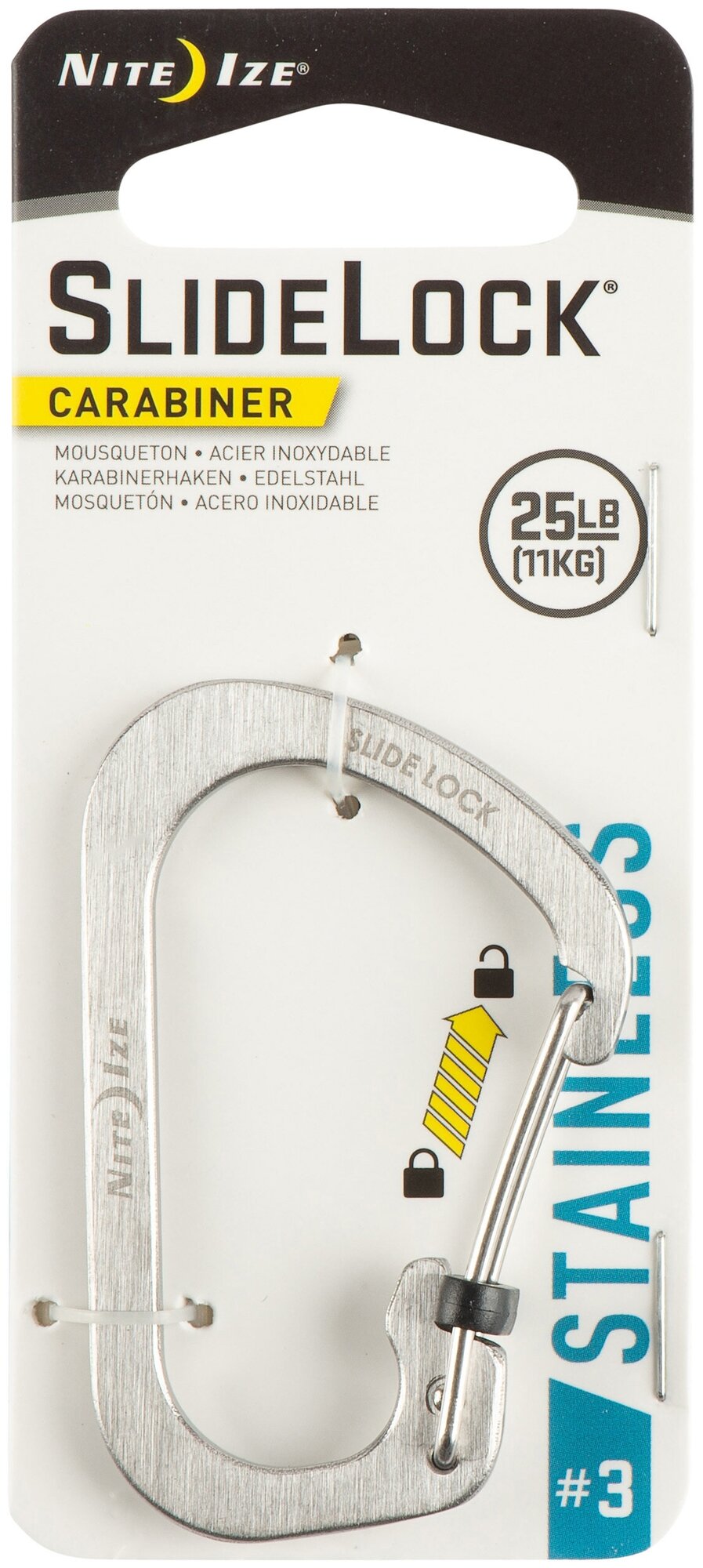 SlideLock Carabiner Stainless Steel