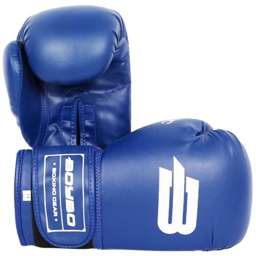 Перчатки боксёрские BoyBo Basic, BBG100 синие (14 OZ)