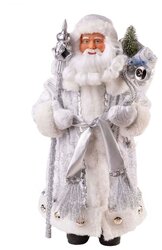 Фигурка Феникс Present Дед Мороз в серебряном костюме 30 см