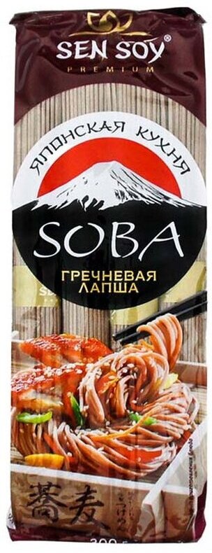 Лапша Sen Soy Японская кухня Soba гречневая, 300 г - фотография № 9