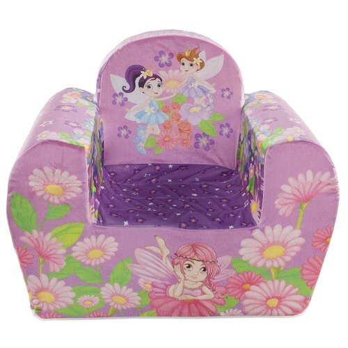 фото Игрушечное детское кресло "цветочные феи" с антискользящим основанием joyarty