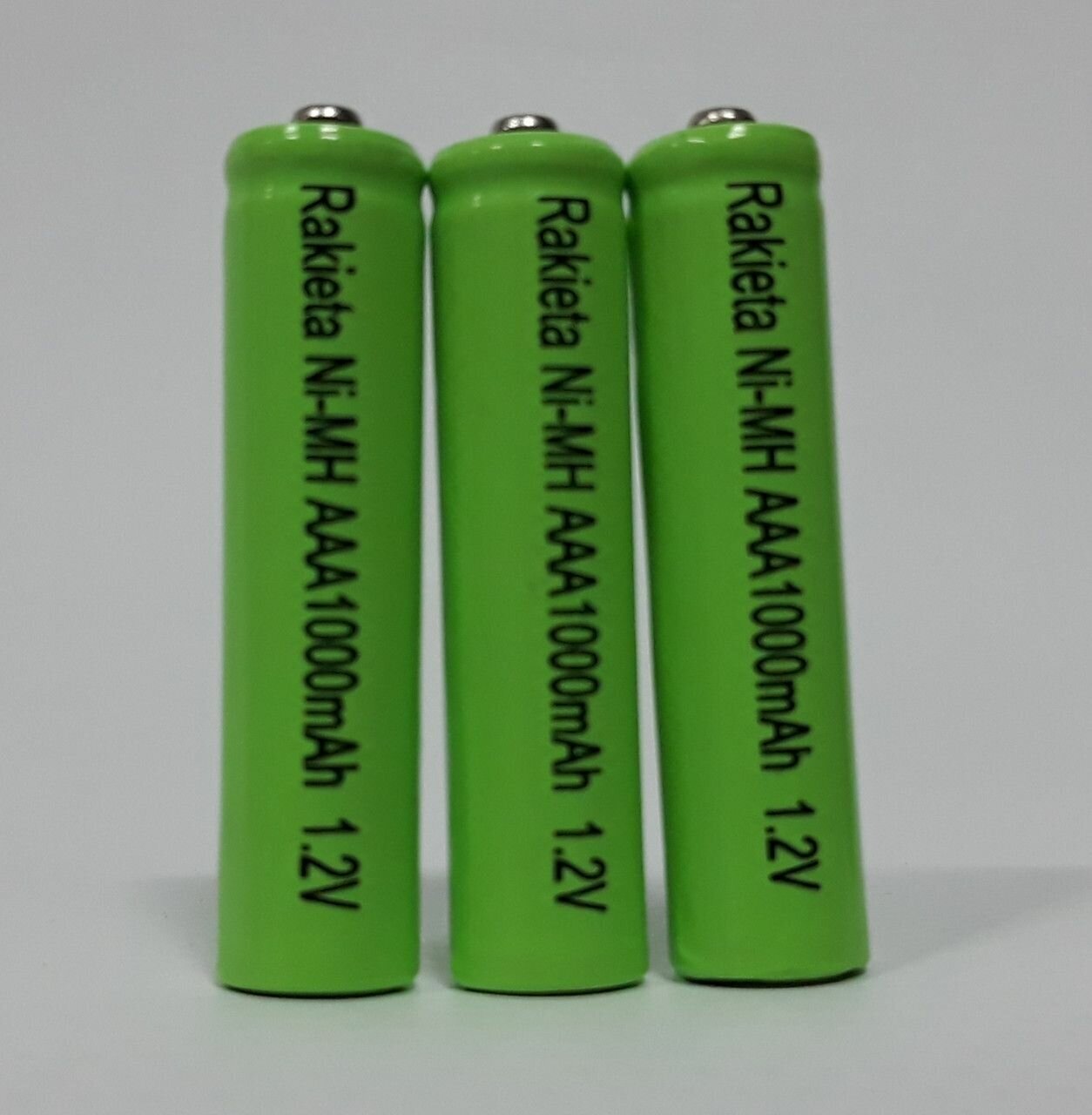 Батарейки Аккумуляторные NI-MH , AAA, 1000maH , 1.2 V - 3 шт в упаковке, мизинчиковые.