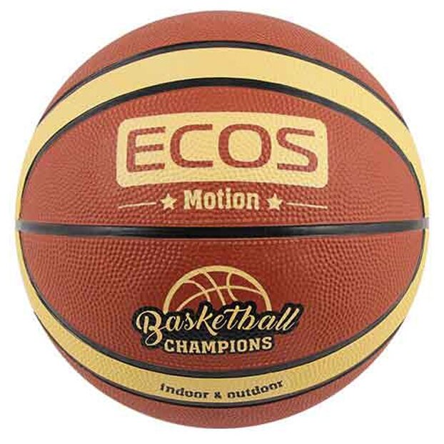 Мяч баскетбольный ECOS MOTION BB105 (№7, 2 цвета,12 панелей)