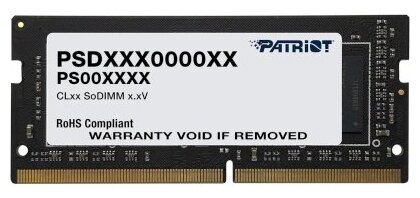 Оперативная память для ноутбука PATRIOT SODIMM 16GB PC25600 DDR4 PSD416G320081S
