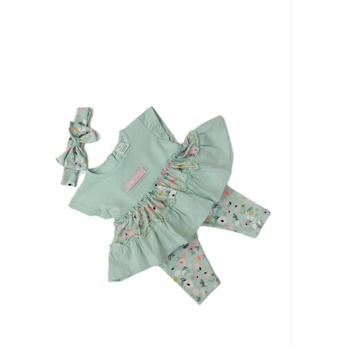 фото Двойка на девочку "цветы" (туника. бриджи) (86) бутик для малышей "мой ангелок"