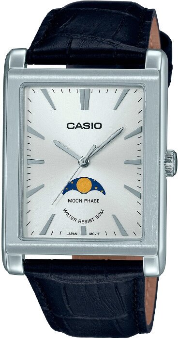 Часы наручные мужские Casio MTP-M105L-7AVDF с индикацией фаз луны. 