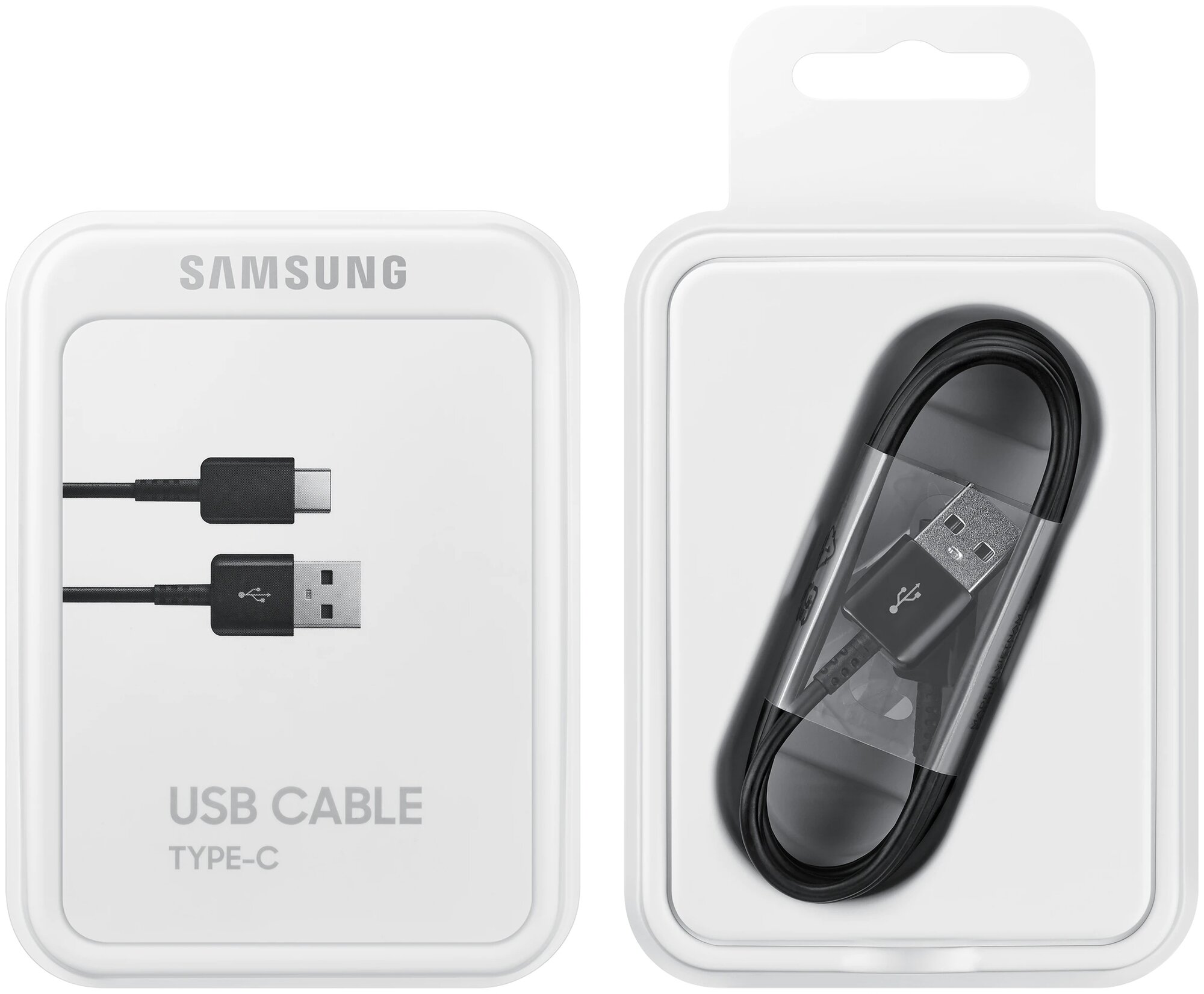 Кабель Samsung EP-DG930IBRGRU, USB-A - USB-C, 1.5 м, 2 А, чёрный