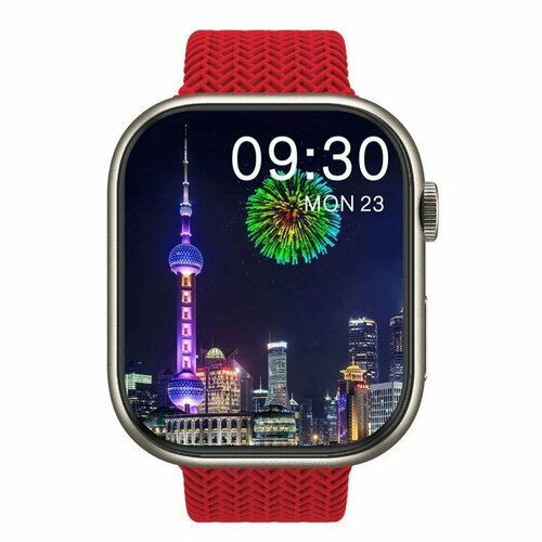 Cмарт часы HK9 PRO PREMIUM Series Smart Watch Amoled Display, iOS, Android, Bluetooth звонки, Уведомления, Красные cмарт часы hk9 pro max premium series smart watch lsd display ios android bluetooth звонки уведомления красные