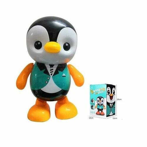 Panawealth Интерактивная игрушка животное пингвин на батарейках свет, звук, танцы в коробке 17178