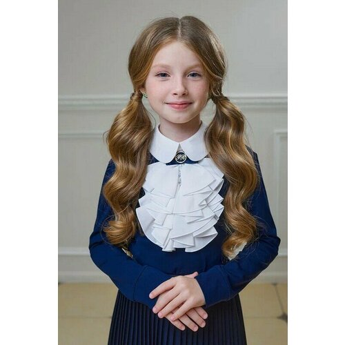 Блуза Гермиона модница, размер 140, синий