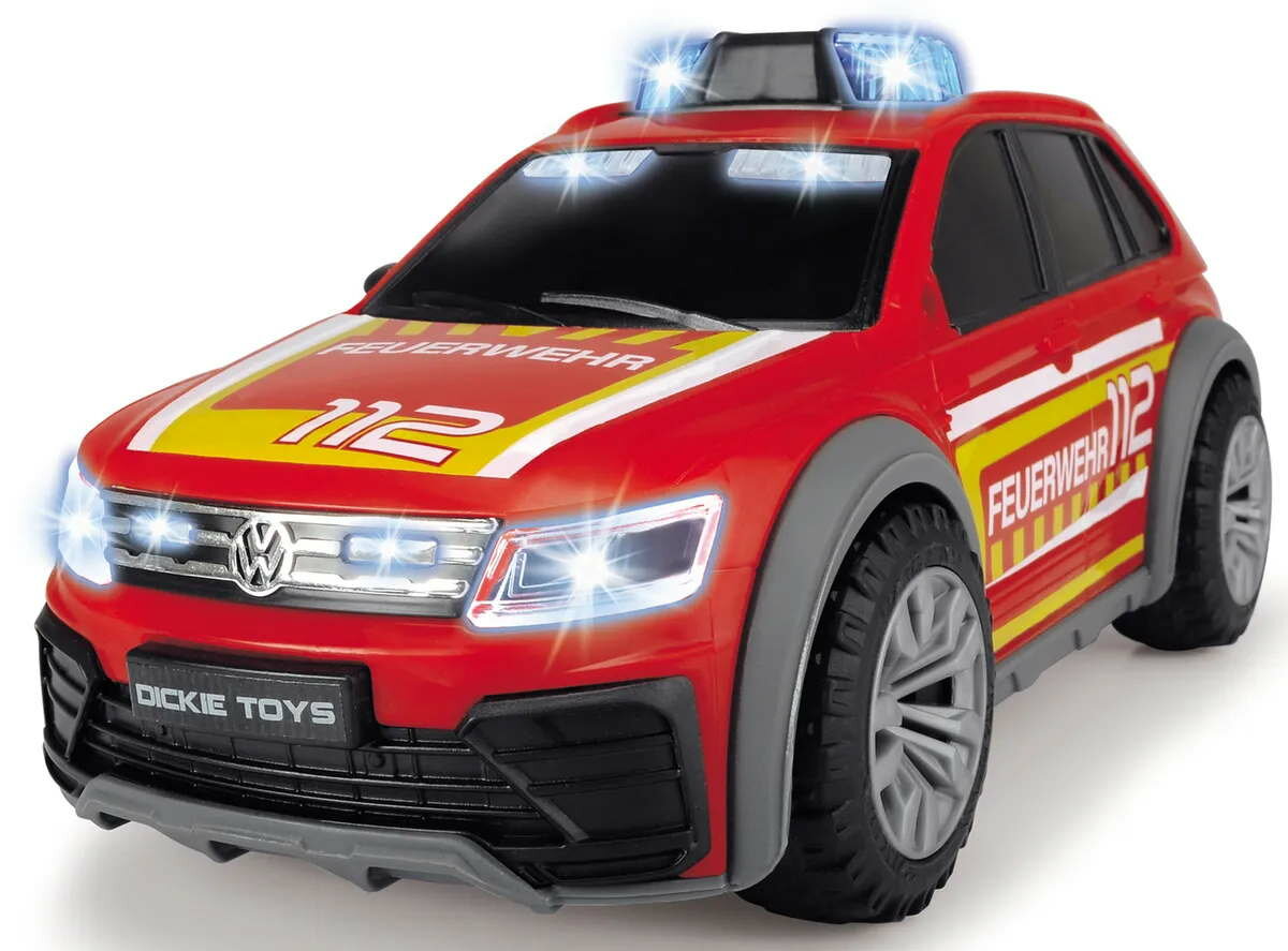 Пожарная машина VW Tiguan R-Line 25см свет звук Dickie Toys