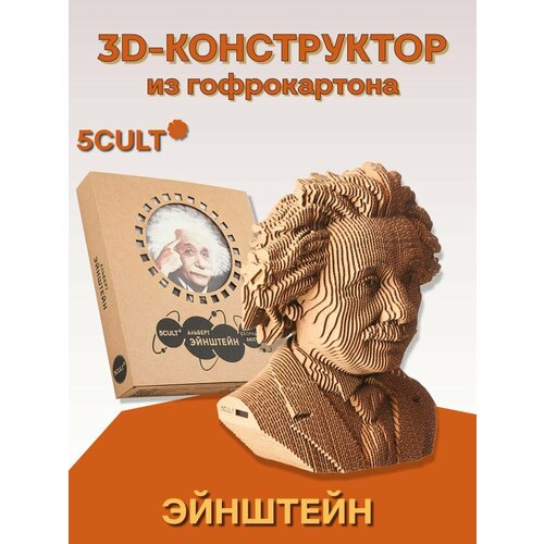 3D пазл 5CULT Альберт Эйнштейн из картона