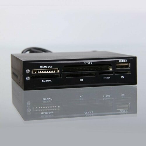 Картридер картридер powercool cr 01 black 3 5 internal usb2 0 cf md xd mmc sd microsd ms duo m2 card reader writer 1portusb2 0