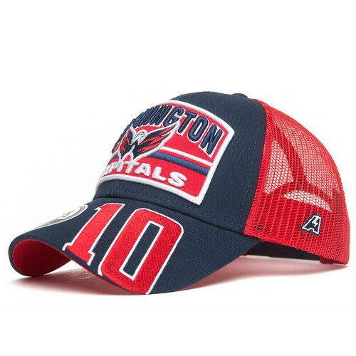 фото Бейсболка atributika & club, размер 55-58, красный, синий