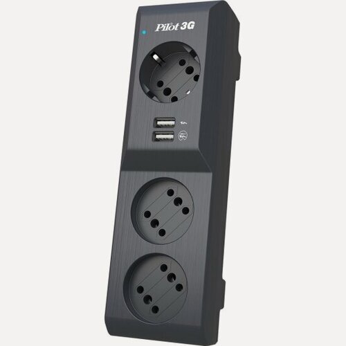 Изображение товара Сетевой фильтр Zis Pilot 3G 5 м (серый)