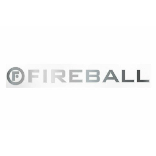 Наклейка Fireball (хромированый стикер на заднее стекло) Chrome Sticker 10 см