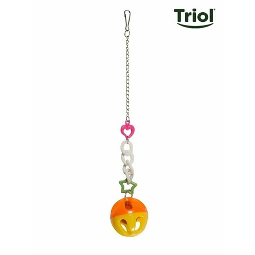 TRIOL Игрушка для птиц Звонкий шарик на кольцах, 20х3,4 см игрушка звонкий цилиндр