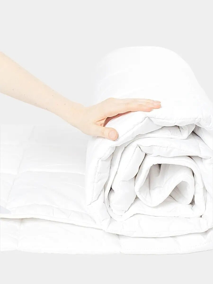 Одеяло двуспальное, всесезонное бамбук/микрофибра 300г/м2 2сп 172*205см — фото 1